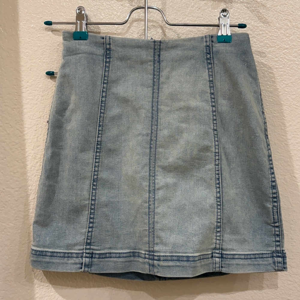 Free People Denim Mini Skirt